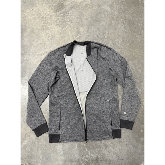 Lululemon Textured Tech Bomber Jacket.Graphite Gray/Vapor.Men. Sz S - Picture 16 of 16